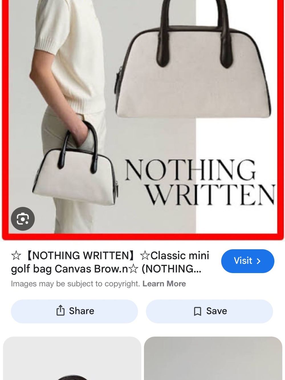 Nothing Written Canvas Golf Bag - Picture 10 of 10